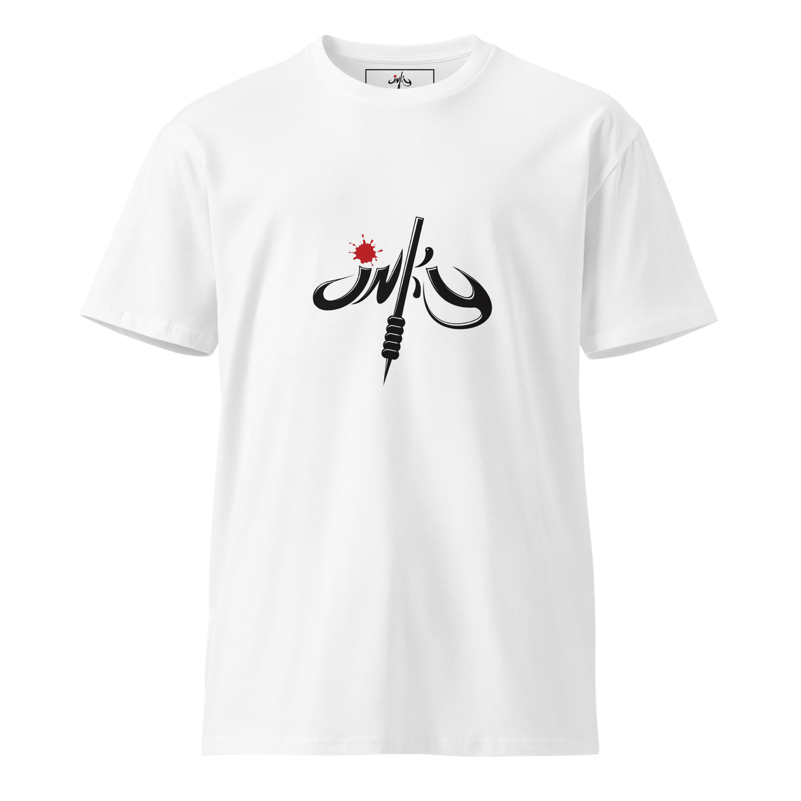 Unisex premium t-shirt white inky